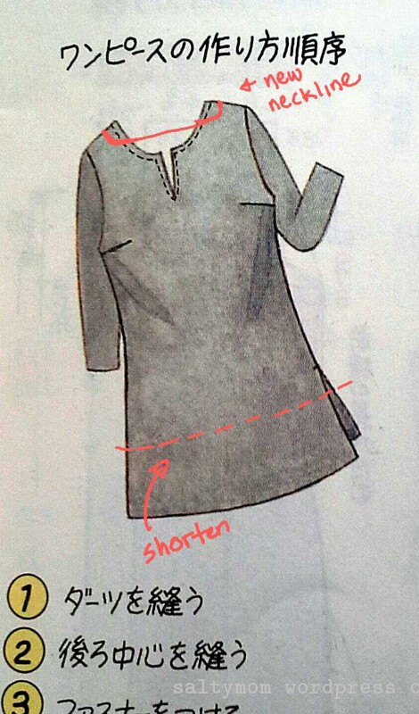 shift dress pattern 04