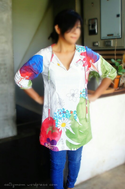 tunic top in ikea fabric