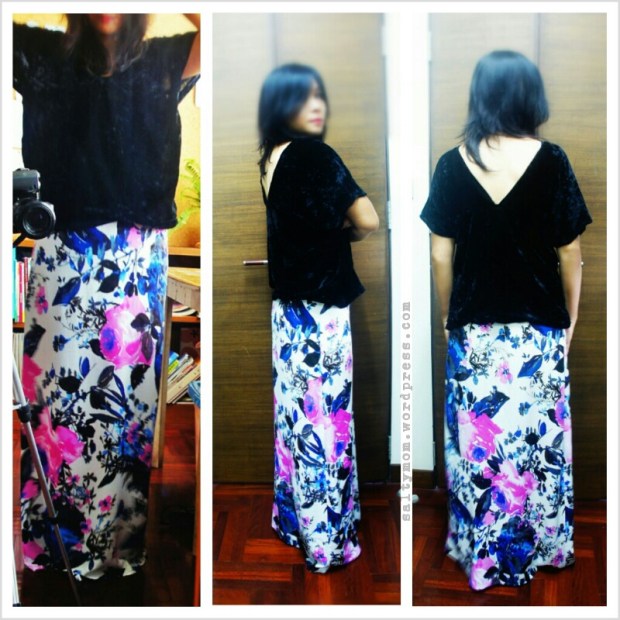 floral maxi skirt diy by saltymom.wordpress.com
