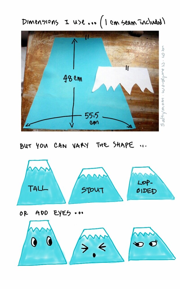 How to sew a Mt Fuji Cushion