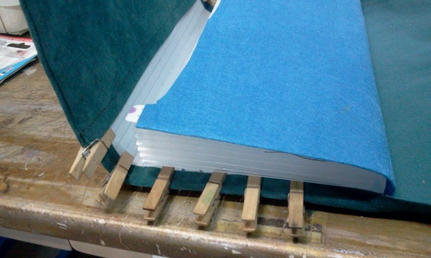 diy plastic folder to suede clutch travel document holder