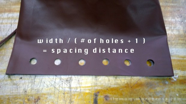 diy bucket bag opening