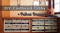 DIY Cardboard Cubby with Pull Out Drawer by saltymom.net200.jpg