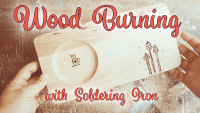 how to wood burn wooden tray with soldering iron by saltymom.net 200px