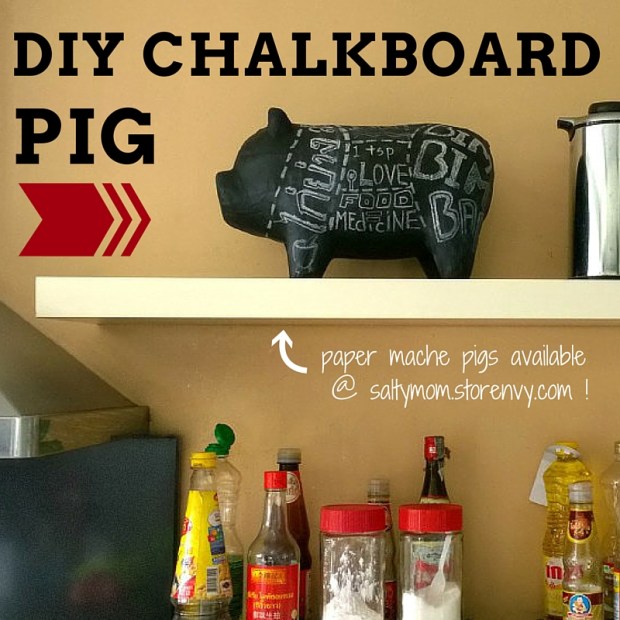 DIY CHALKBOARD PIG