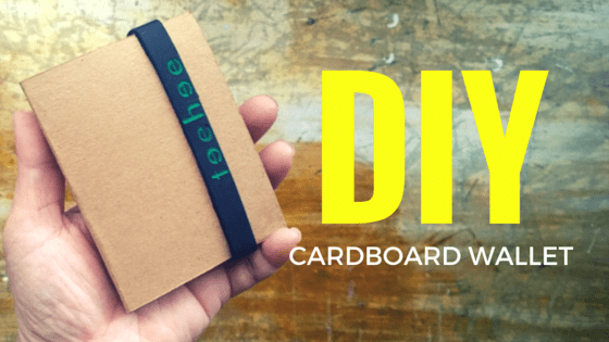 diy cardboard paper wallet slim design