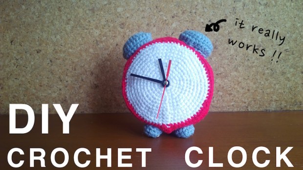 diy crochet clock with clock kit