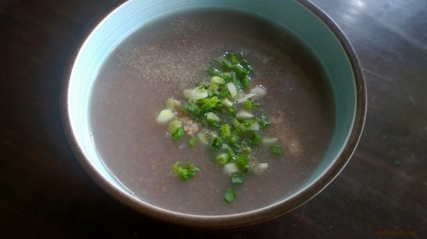 rice berry rice congee with minced pork1