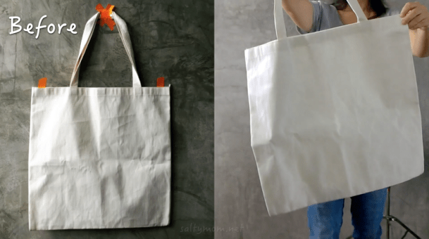 diy tote bag before pic