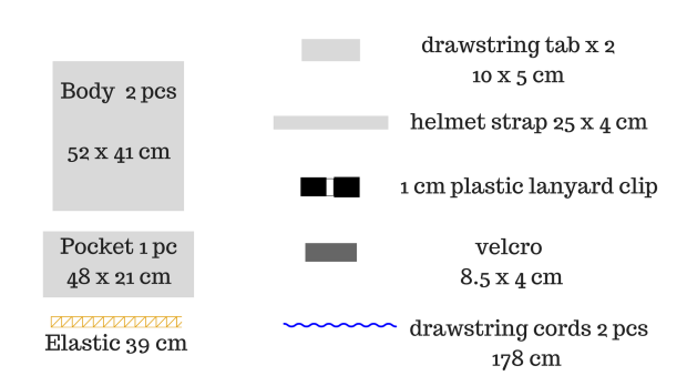 pattern for diy cycling drawstring backpack by saltymom.net