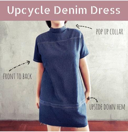 upcycle denim dress by saltymom.net