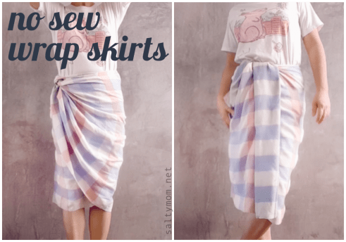 how to wrap skirts one knot no sew saltymom.net