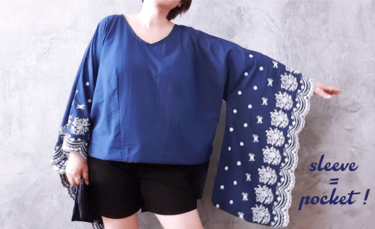 diy kaftan extra long pocket sleeve1