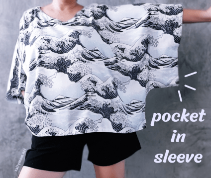 diy kaftan with pocket in sleeve easy sew